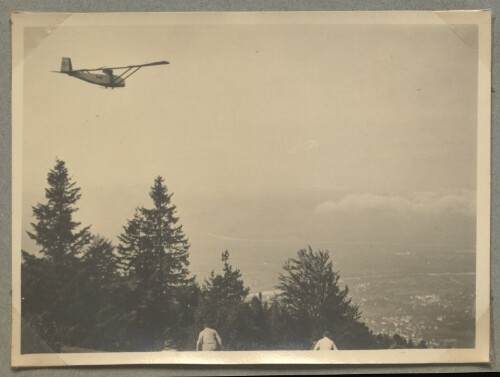 Segelflugzeug GRÜNE POST, Flug vom Pfänder