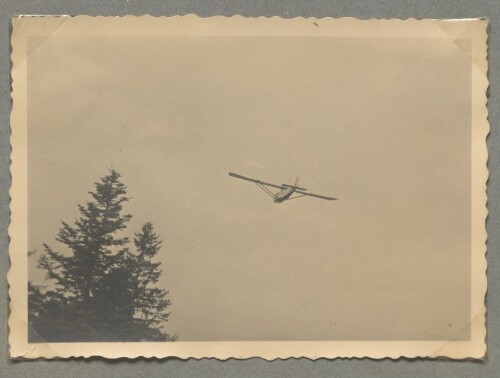 Segelflugzeug GRÜNE POST, Flug vom Pfänder