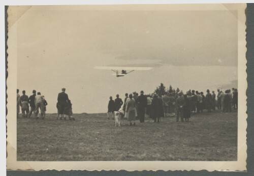 Segelflugzeug GRÜNE POST, Flug vom Pfänder