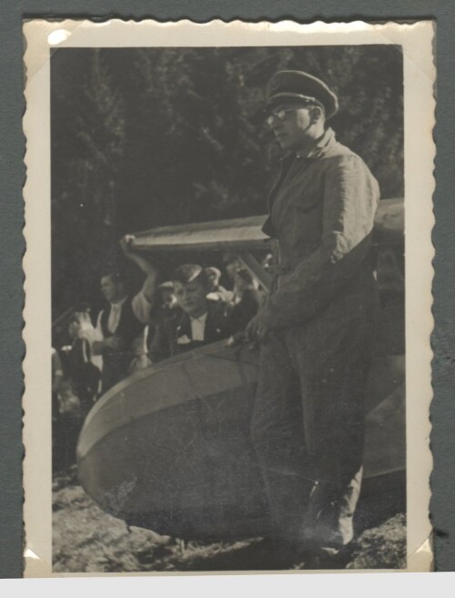 Pilot Willi Haider am Startplatz
