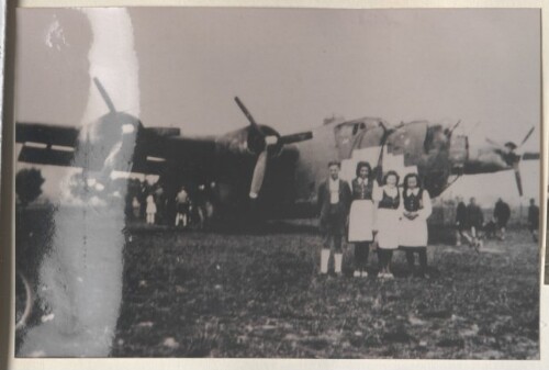 Amerikanischer Bomber, Notlandung in Höchst