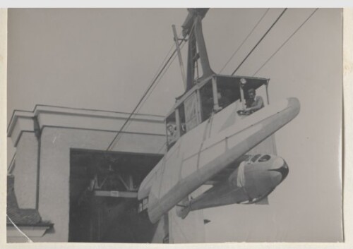 Flugzeugtransport mit der Pfänderbahn