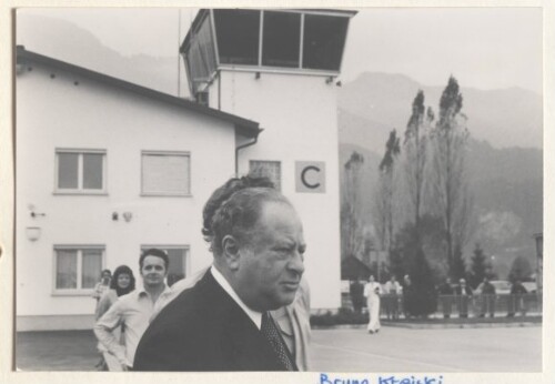 Bundeskanzler Bruno Kreisky, Besuch am Flugplatz Hohenems