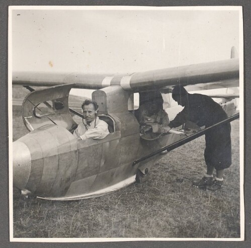 Segelflugschule des Nationalsozialistischen Fliegerkorps NSFK, Spitzerberg, östlich von Wien