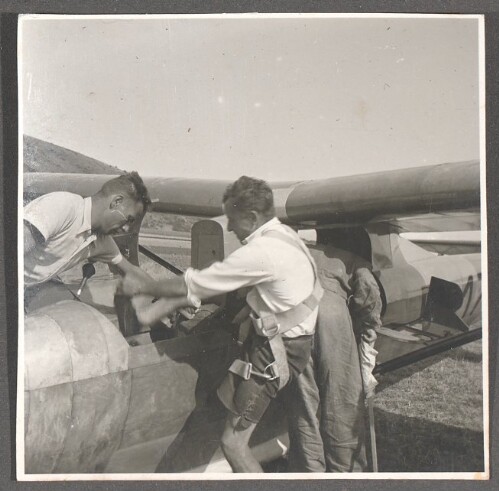 Segelflugschule des Nationalsozialistischen Fliegerkorps NSFK, Spitzerberg, östlich von Wien