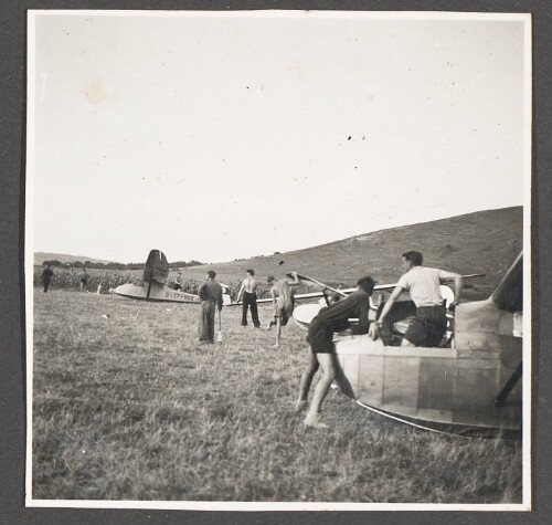 Segelflugschule des Nationalsozialistischen Fliegerkorps NSFK, Spitzerberg, östlich von Wien