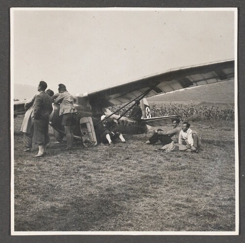 Segelflugschule des Nationalsozialistischen Fliegerkorps NSFK, Spitzerberg, östlich von Wien
