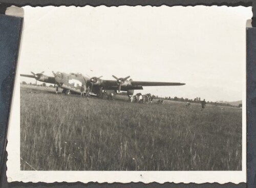 Amerikanischer Bomber, Notlandung in Höchst