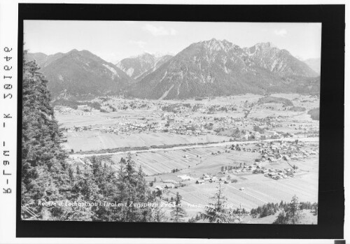 Reutte und Lechaschau in Tirol mit Zugspitze 2963 m