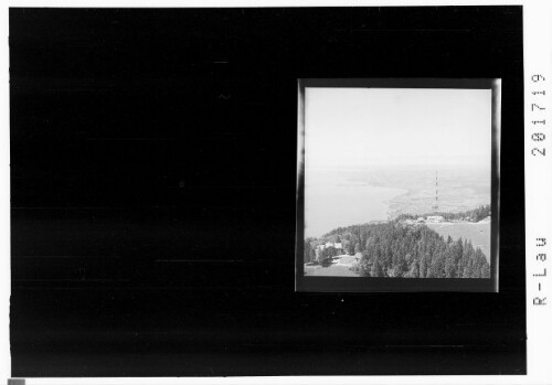 Bregenz - Pfänder / Pfänder Hotel / Pfänderspitze 1064 m und Fernsehturm : [Pfänder gegen Lindau]