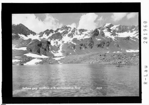 Seßsee gegen Madaun und Kreuzjochspitze / Tirol : [Madaunspitze]