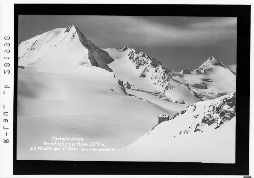 Ötztaler Alpen / Brandenburger Haus 3272 m mit Weisskugel 3746 m
