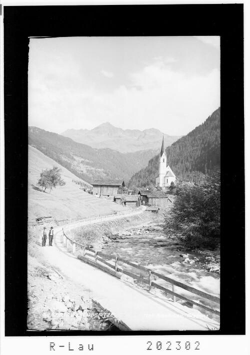 Silbertal gegen Lobspitze : [Pfarrkirche in Silbertal gegen Silbertaler Loobspitze]