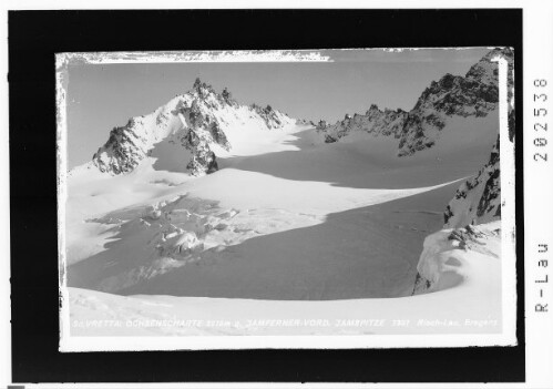 Silvretta / Ochsenscharte 2970 m gegen Jamferner und Vordere Jamspitze