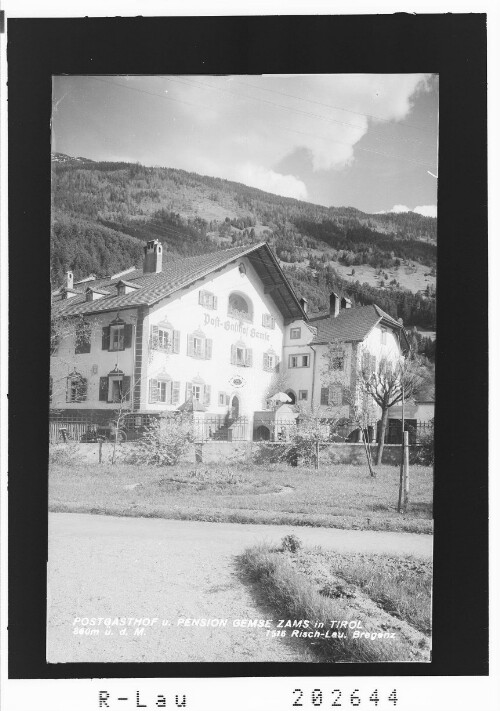 Postgasthof und Pension Gemse / Zams in Tirol 820 m über dem Meer