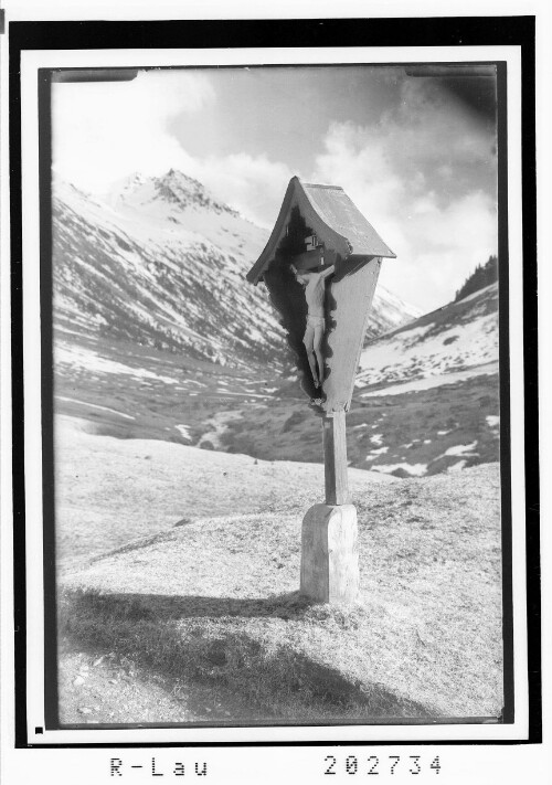 [Wegkreuz bei Galtür im Paznaun / Tirol]