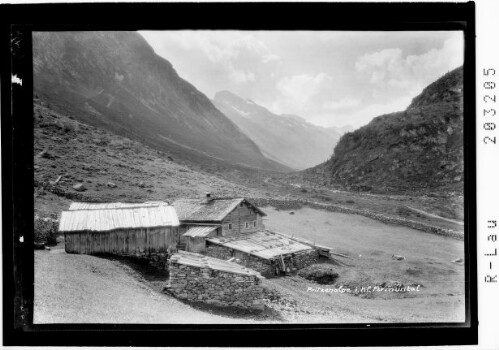 Pritzenalpe im Kleinen Fermunttal : [Pritzenalpe im Kleinvermunt gegen Hennespitze]