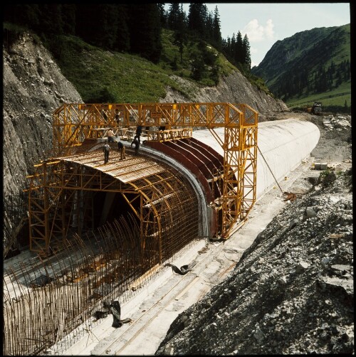 Strassentunnel - Lech, Zürs - Baustelle