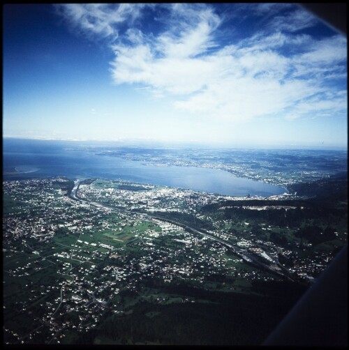 Bodensee - Blick gegen Westen (Flug)