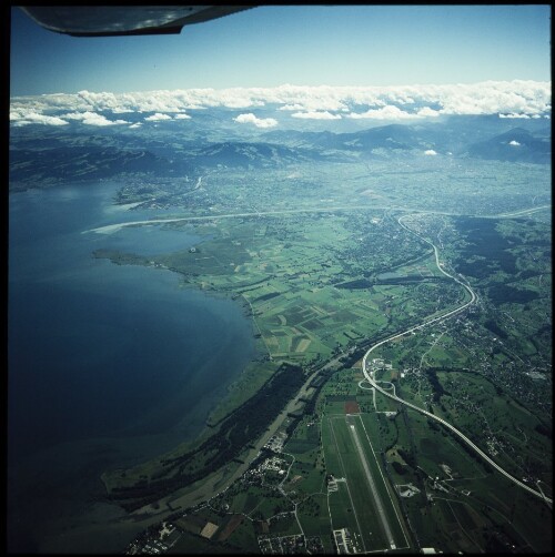 Bodensee - österr. Ufer von Osten - Flug