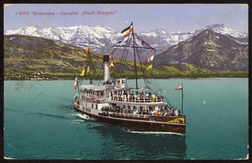 Bodensee - Dampfer  Stadt Bregenz 