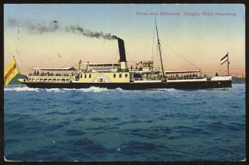 Gruss vom Bodensee : Dampfer Stadt Meersburg