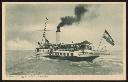 Bodensee-Dampfer Friedrichshafen : [Künstler-Karte ...]
