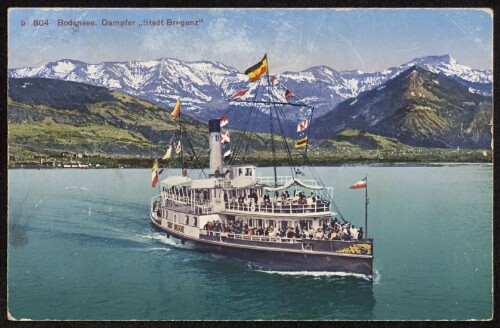 Bodensee. Dampfer  Stadt Bregenz 