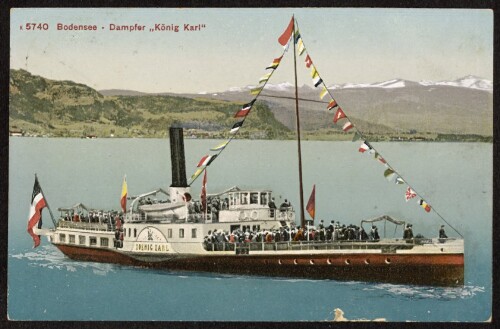 Bodensee - Dampfer  König Karl 