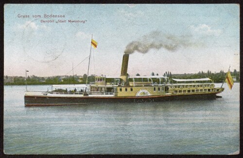 Gruss vom Bodensee : Dampfer  Stadt Meersburg 