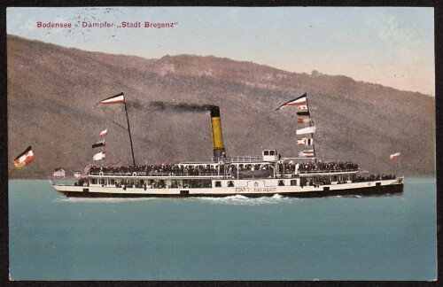 Bodensee - Dampfer  Stadt Bregenz 