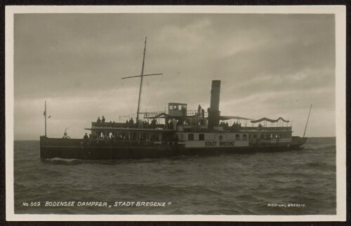 Bodensee Dampfer  Stadt Bregenz 