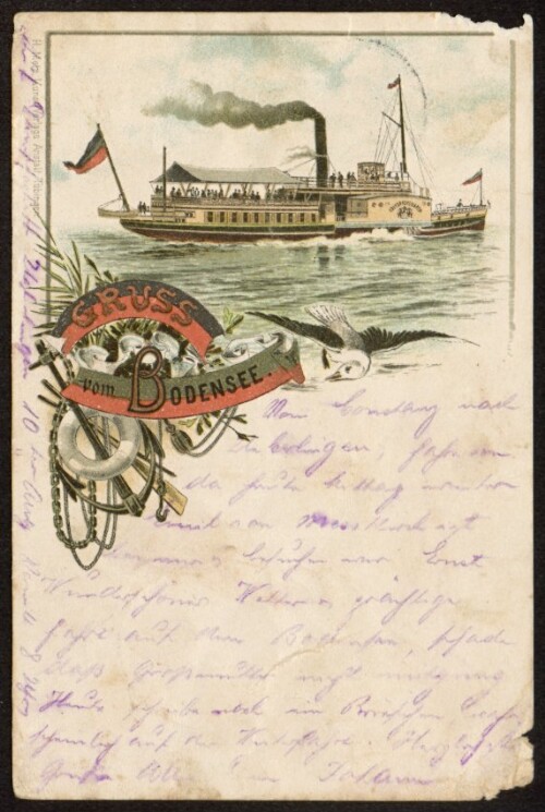 Gruss vom Bodensee : [Postkarte An ... in ...]