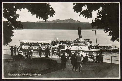 Bodensee. Dampfer Zähringen