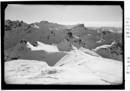 Riedkopf 2532 m St.Antönierjoch 2382 m Rätschenfluh 2706 m