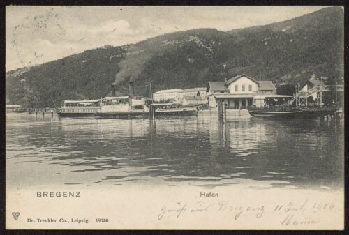 Bregenz : Hafen : [Correspondenz-Karte ...]