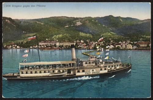 Bregenz gegen den Pfänder