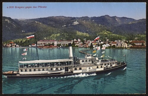 Bregenz gegen den Pfänder