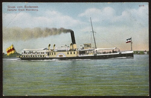 Gruss vom Bodensee : Dampfer Stadt Meersburg
