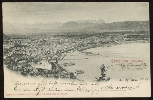 Gruss aus Bregenz : [Correspondenz-Karte An ... in ...]