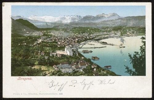 Bregenz : [Correspondenz-Karte An ... in ...]