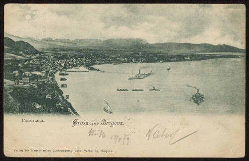 Panorama Gruss aus Bregenz : [Correspondenz-Karte ...]