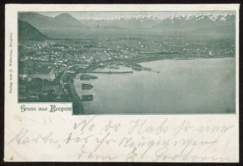 Gruss aus Bregenz : [Correspondenz-Karte An ... in ...]