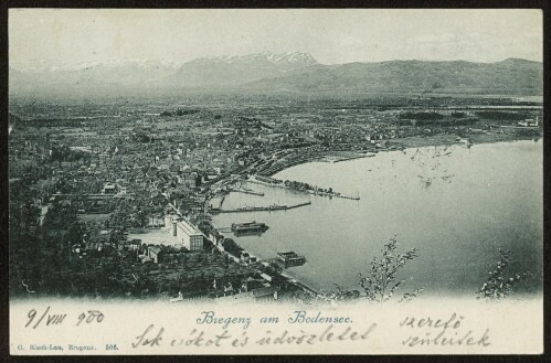 Bregenz am Bodensee : [Post-Karte An ... in ...]