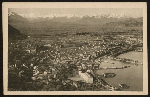 [Bregenz] : [Bregenz a. B. mit den Alpen ...]