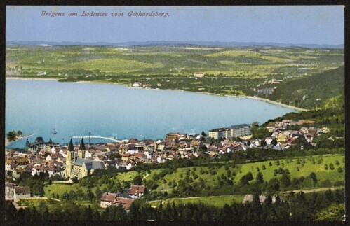 Bregenz am Bodensee vom Gebhardsberg