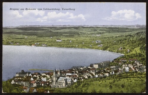 Bregenz am Bodensee vom Gebhardsberg, Vorarlberg