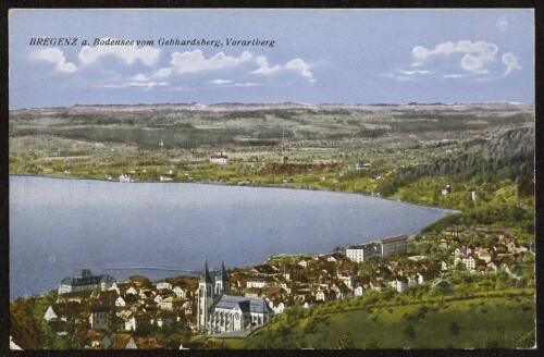 Bregenz a. Bodensee vom Gebhardsberg, Vorarlberg