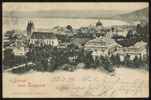 Gruss aus Bregenz : [Correspondenz-Karte An ... in ...]