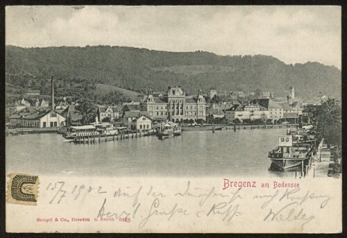 Bregenz am Bodensee : [Postkarte ...]